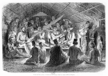 Hudební večírek v Laosu, 1867