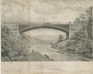 Calton Bridge: zinková litografie, nd [1826]