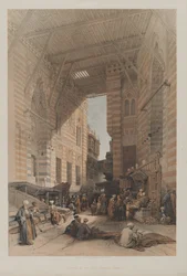 Egypt and Nubia, Volume III: Bazaar of the Silk Mercers, Káhira, 1848.