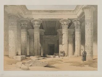 Egypt and Nubia, Volume I: Grand Portico of the Temple of Philae, Nubia, 1847.