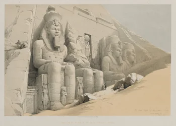 Egypt a Núbie, svazek I: Velký chrám Aboo-Simble, Núbie, 1846.