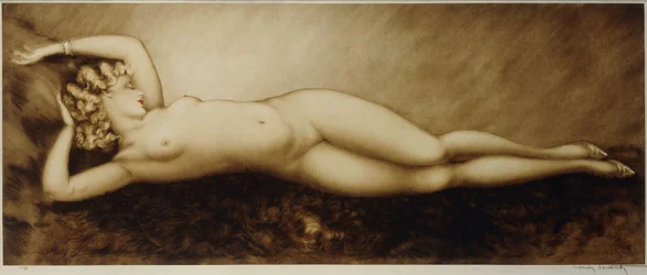 Repose, cca 1934 (lept a suchá jehla, tištěno barevně)