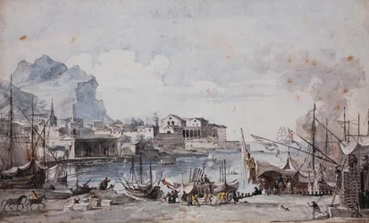 Pohled na přístav Palermo, 1777