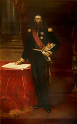 Portrét Leopolda II. 1835-1909, krále Belgičanů, c. 1870.