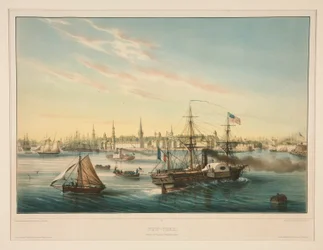 New York. Příjezd transatlantického parníku.