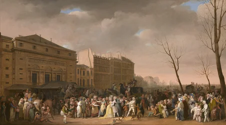 Karnevalová scéna, 1832.