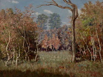 Podzimní krajina, 1889.