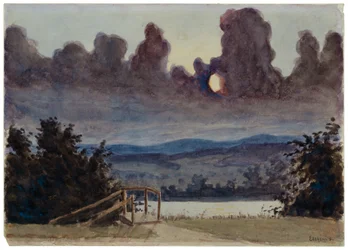 Temná mračna, asi 1901 (akvarel a tužka na papíře)