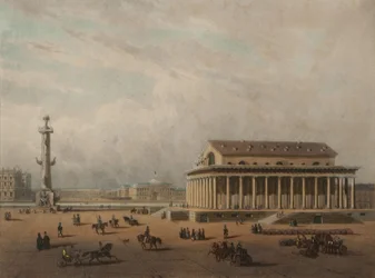 Burza cenných papírů v Petrohradě, konec 1840s.