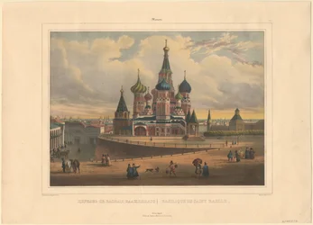 Chrám Basil v Moskvě, 1845