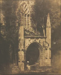 Fontána Notre-Dame v Saint-Brieuc, Bretaň, c. 1853.