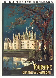 Orleánská železnice. Touraine, 1900.