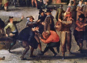 Karneval (olej na panelu) (detail)