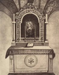 XIII. stanice. Ježíš je vydán do rukou své matky. Tento oltář je postaven..., 1860 nebo později