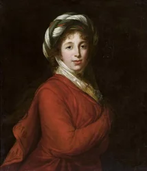 Portrét hraběnky Heleny Radziwillové 1753-1821, rozené Przezdziecka, cca 1802-1805.