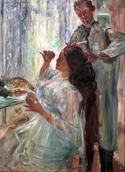Německy: Am Putztisch Charlotte Corinth at her Dressing Table (U toaletního stolku)