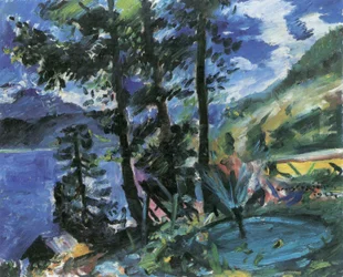 Walchensee s fontánou