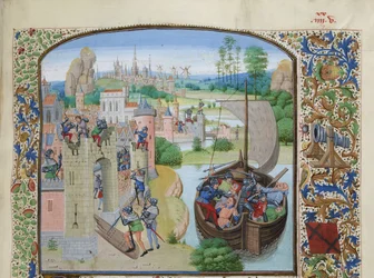 Masakr gentských obchodníků v Audenarde 1380, cca 1470-1475.