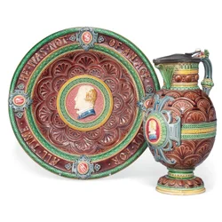 Majolika Minton a stojan