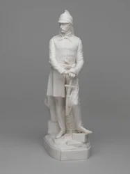 Parian ware soška poručíka (později majora) Williama Hodsona