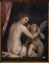 Fontanellato, Labirinto della Masone, Franco Maria Ricci Umělecká sbírka: "Venus se zavázanýma očima Cupid"
