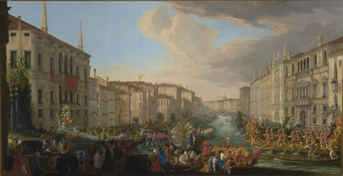 Regata na Velkém kanálu na počest Frederika IV., dánského krále, 1711