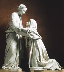 Itálie, Pistoia, kostel San Giovanni Fuor Civitas, Navštívení, Luca della Robbia (cca 1400-1482)