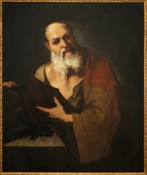 Platón (424-348 př. n. l.). Obraz Lucy Giordana (1634-1705), olej na plátně