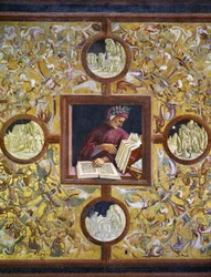 Dante Alighieri, portrét z cyklu Illustrious people