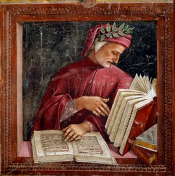 Reprezentace italského básníka Dante Alighieriho
