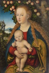 Německy: Madonna und Kind unter dem Apfelbaum Madona s dítětem pod jabloní / Panna s dítětem pod jabloní