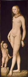 Venuše a Amor, asi 1530.