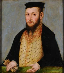 Polsky: Portrét Zygmunta Augusta (1520-1572), króla Polski Sigismund II Augustus.