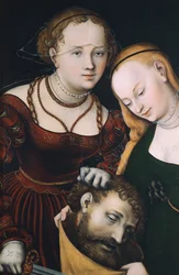 Judith s hlavou Holoferna od Lucase Cranacha staršího (1472-1553)