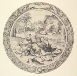 Kristus na Olivové hoře, z Kruhových pašijí, 1509.