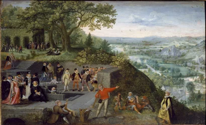 Císař Rudolf II. na pitné kúře (olej na plátně, kolem roku 1593)