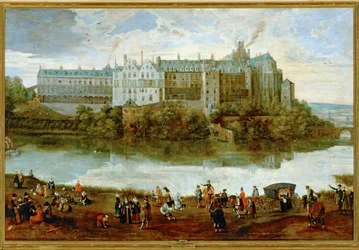 Královský palác v Bruselu ... (malba na plátně)