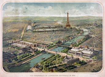 Panoramatický pohled na Světovou výstavu 1900.