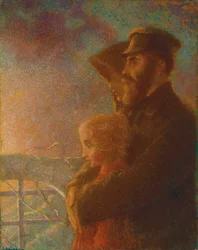 Ruští emigranti, kolem roku 1900 (olej na plátně)