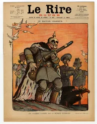 Obálka "Le Rire rouge", satirický v barvách