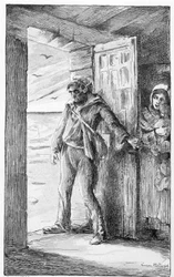 ilustrace k písni "le retour du marin" (rytina)