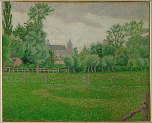 Kostel v Gisors (malba na plátně)