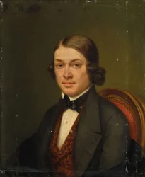 Portrét skladatele Roberta Schumanna 1810-1856, 1842.