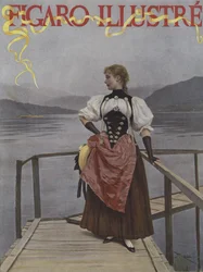 Ve Švýcarsku (Ve Švýcarsku). Obálka Le Figaro Illustre, červenec 1893