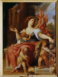 Providence (malba na dřevě)