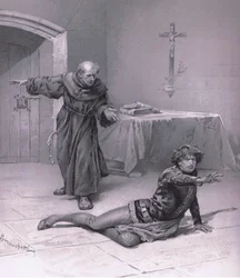 Žij tady v nebi a můžeš se na ni dívat., ilustrace z Romea a Julie,