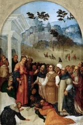 Kristus a žena přistižená v cizoložství, c. 1527.