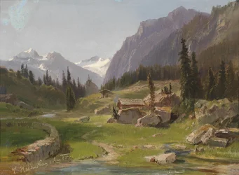 Idylická horská krajina