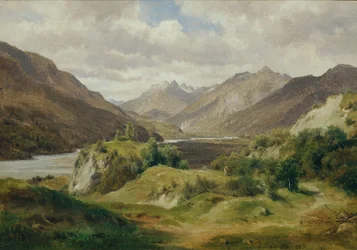údolí s horami