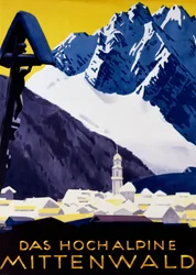 Vysokoalpský Mittenwald, ca. 1930